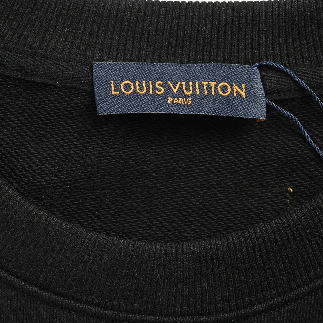 Louis Vuitton/Louis Vuitton 24FW graffiti hand-painted pumpkin round neck sweatshirt